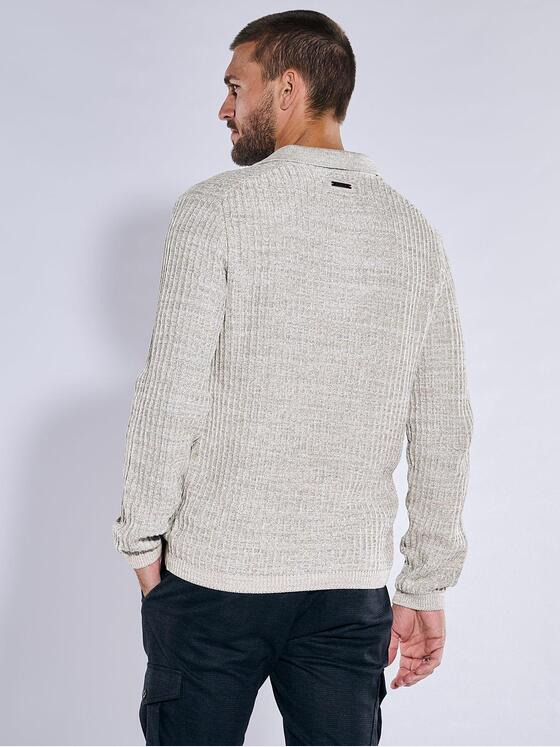 emilio adani Herren Pullover strukturiert Beige 37335