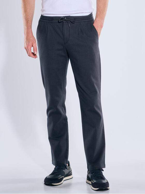 engbers Herren Chino mit Tunnelzug Anthrazit 39117