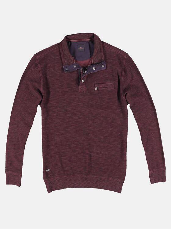 engbers Herren Sweatshirt Stehbund Karminrot 31169