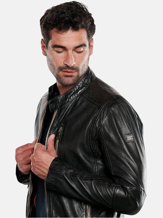 engbers Herren Lederjacke mit heraustrennbarem Inlet Braun 31843