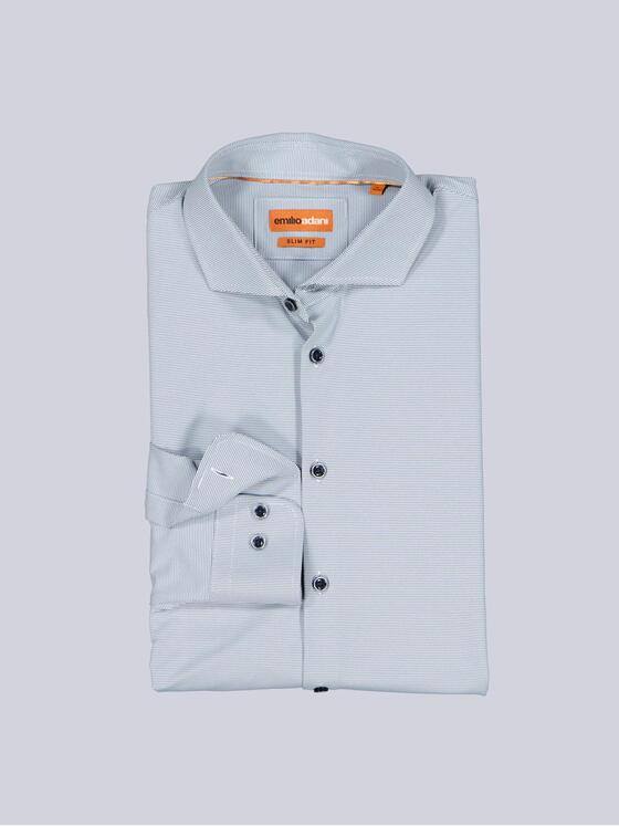 emilio adani Herren Hemd uni Brilliantblau 39853