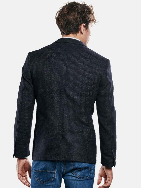 engbers Herren Sportives Materialmix-Sakko Saphirblau 30239