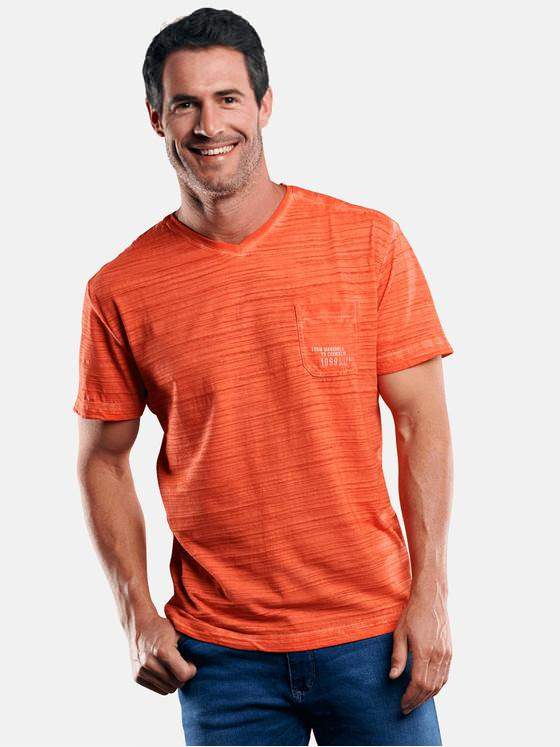 engbers Herren T-Shirt in Flammgarnoptik Orange 29237