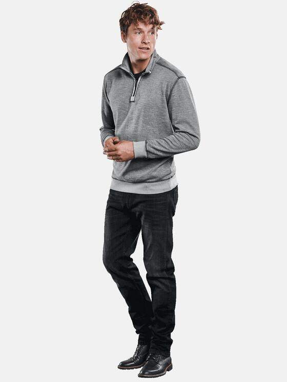 engbers Herren Sweatshirt mit einzigartigem Farbeffekt Kieselgrau 30807