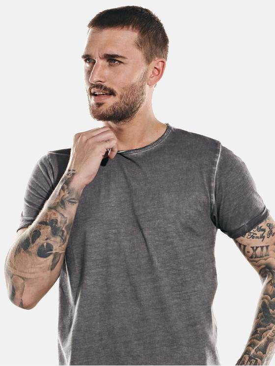 emilio adani Herren T-Shirt rundhals Grau 31832