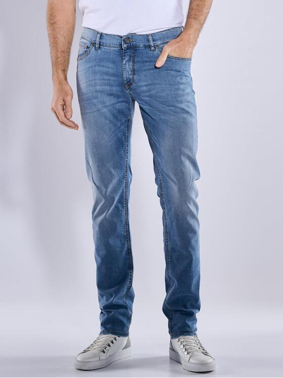 ENGBERS GERMANY Herren Super-Stretch-Jeans regular Blau 37038