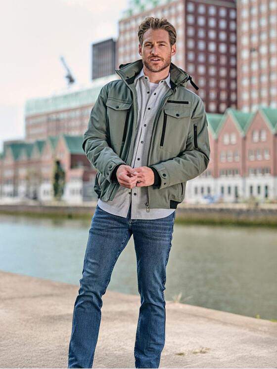 engbers Herren Funktionsjacke Khaki 39250