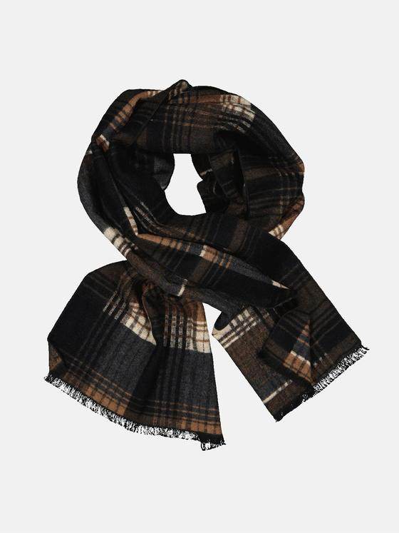 engbers Herren Schal gemustert Dunkelbraun 32362