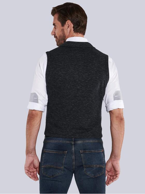 engbers Herren Sakko-Weste meliert Schwarz 35464