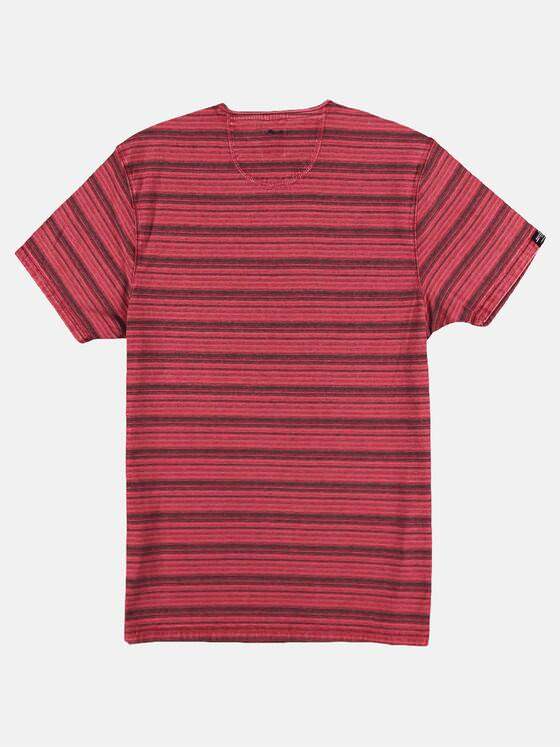 engbers Herren Im Stück gefärbtes Rundhals T-Shirt mit Brusttasche Rot 29791