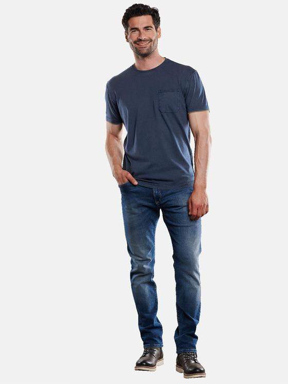 engbers Herren T-Shirt rundhals Indigoblau 31792