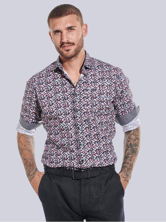 emilio adani Herren Langarm-Hemd Rot 32400