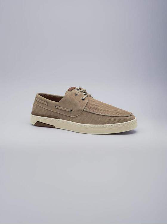 engbers Herren Boots-Schuh aus Leder Beige 38539