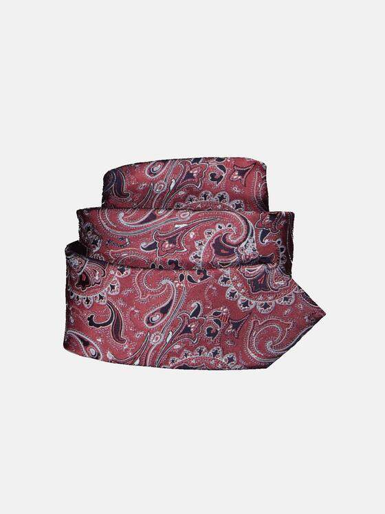 engbers Herren Krawatte gemustert Tomatenrot 33197