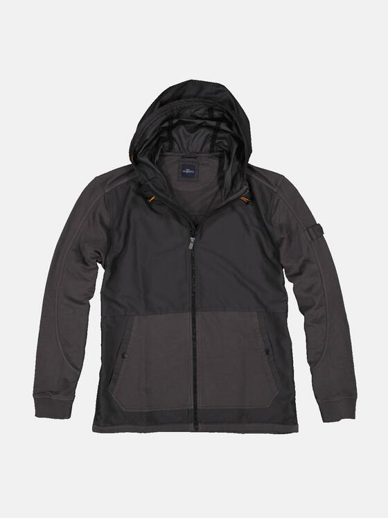 engbers Herren Sweatjacke mit Kapuze Schwarz 33152