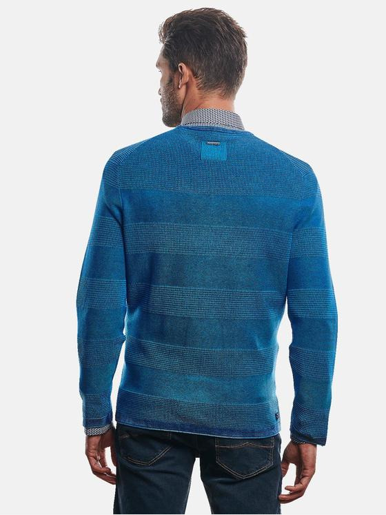 engbers Herren Pullover Rundhals Blautuerkis 30987