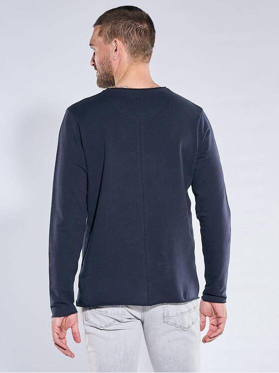 emilio adani Herren Rundhals Shirt Saphirblau 40426