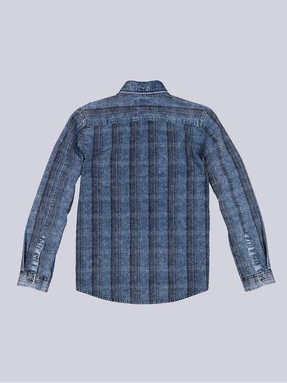 engbers Herren Langarm-Hemd kariert Blau 34189