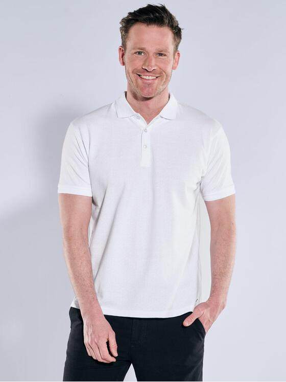 engbers Herren Polo-Shirt uni Reinweiss 38911