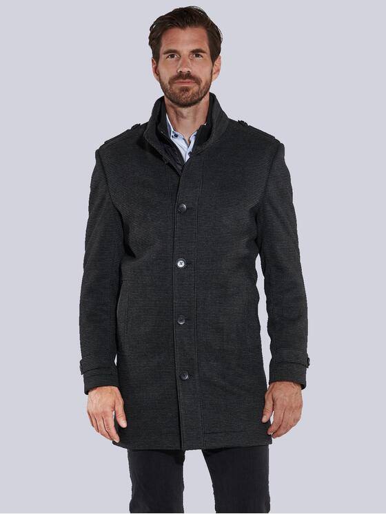 engbers Herren Mantel regular Grau 35487