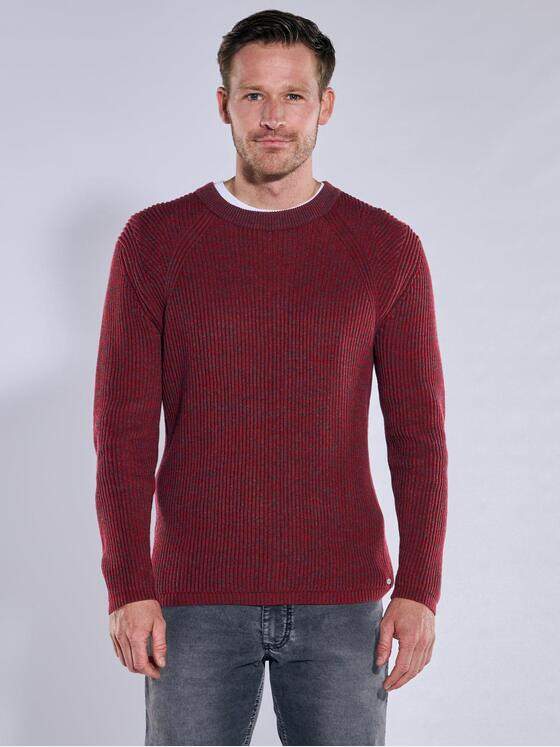 engbers Herren Pullover regular Tomatenrot 37966