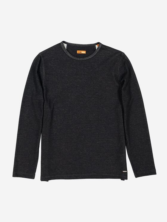 emilio adani Herren Pullover uni Schwarz 37726