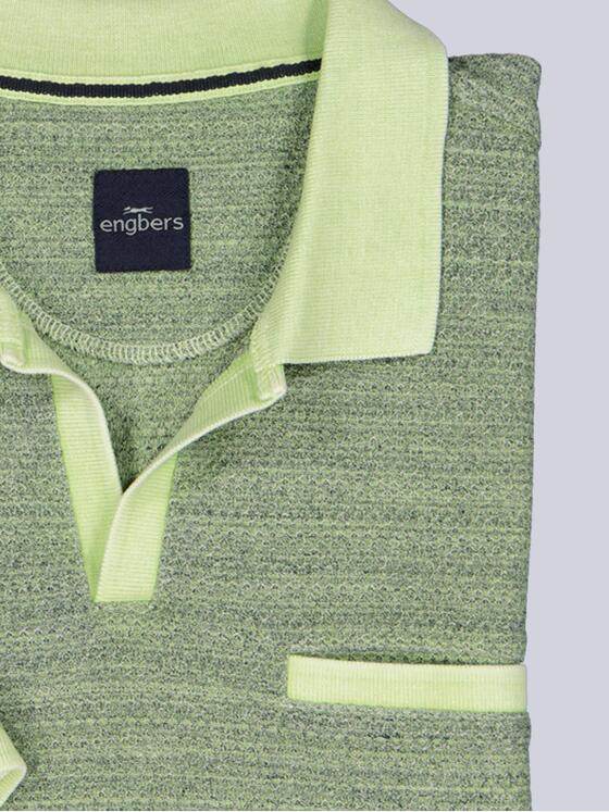 engbers Herren Polo-Shirt meliert Gruen 38971