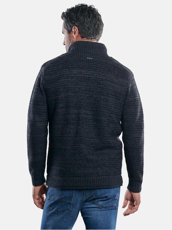 engbers Herren Strickjacke mit Fleecefütterung Saphirblau 30478