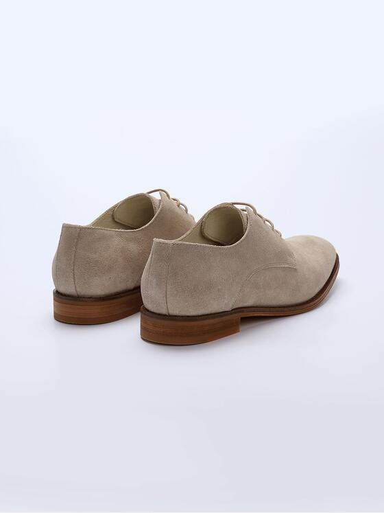 emilio adani Herren Halbschuh aus Velours-Leder Beige 36733