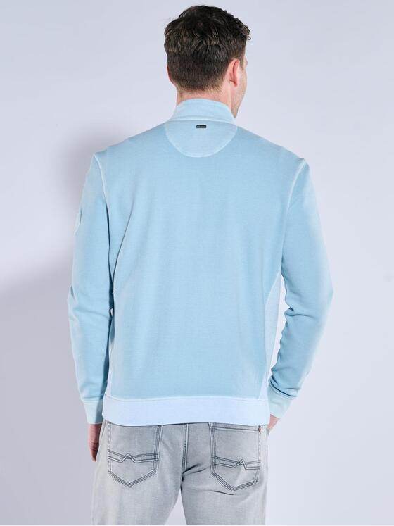 engbers Herren Sweatjacke mit Stehkragen Hellblau 38913