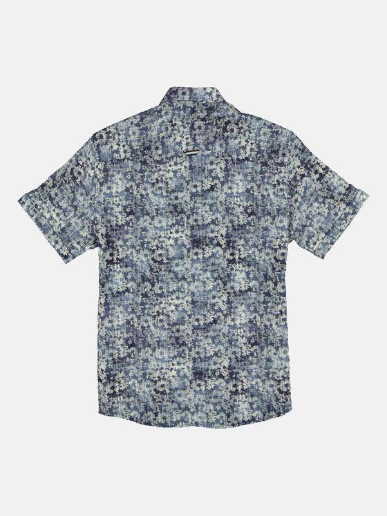 engbers Herren Kurzarm-Hemd regular Marineblau 35174