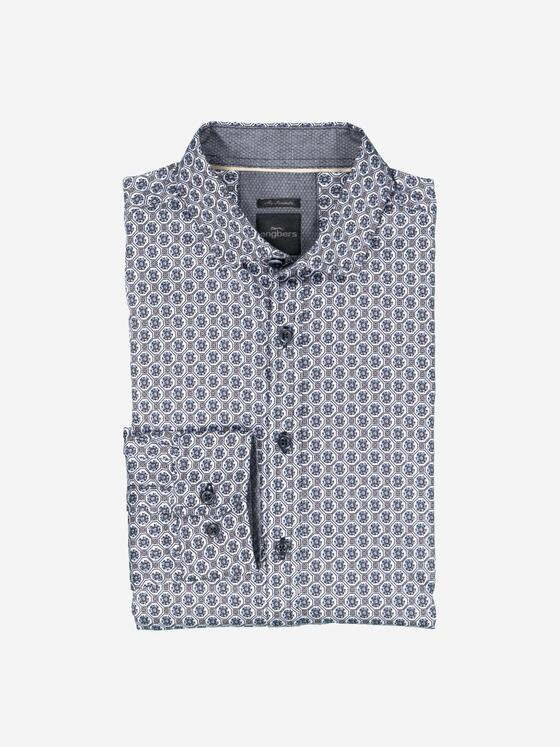 engbers Herren Langarm-Hemd "My Favorite" Blau 37274