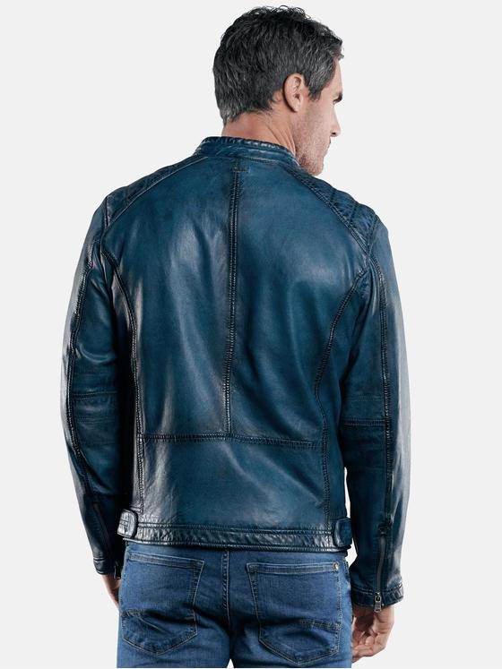 engbers Herren Lederjacke Türkis 29205
