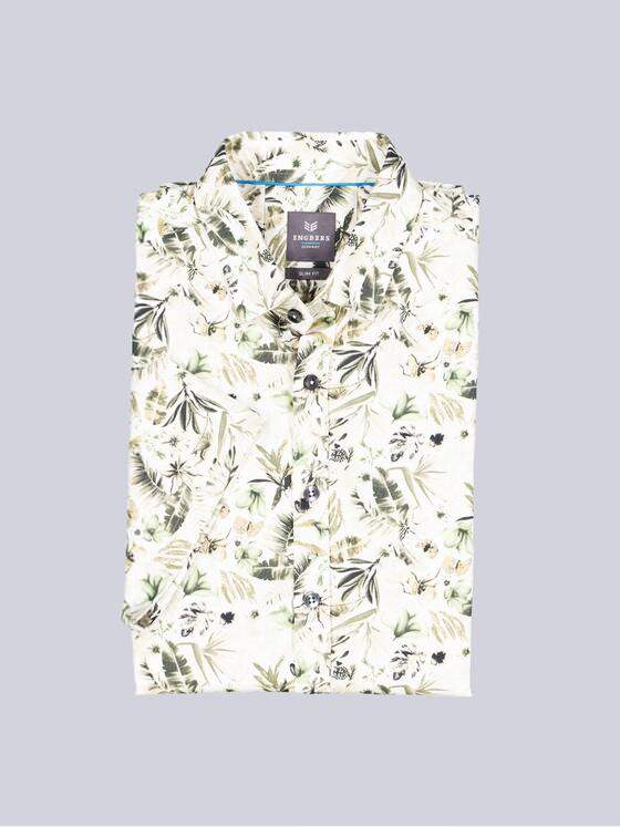 ENGBERS GERMANY Herren Halbarm-Hemd in wertiger Baumwoll-Stretch-Qualität Naturweiss 38549