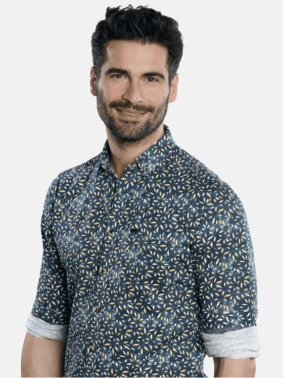 engbers Herren Hemd langarm Saphirblau 31697