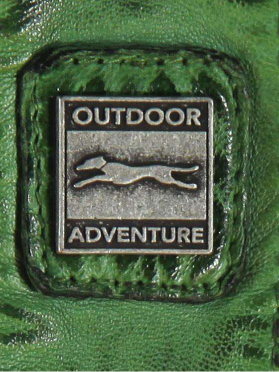 engbers Herren Sportive Lederjacke im Bikerstyle Grasgruen 31035