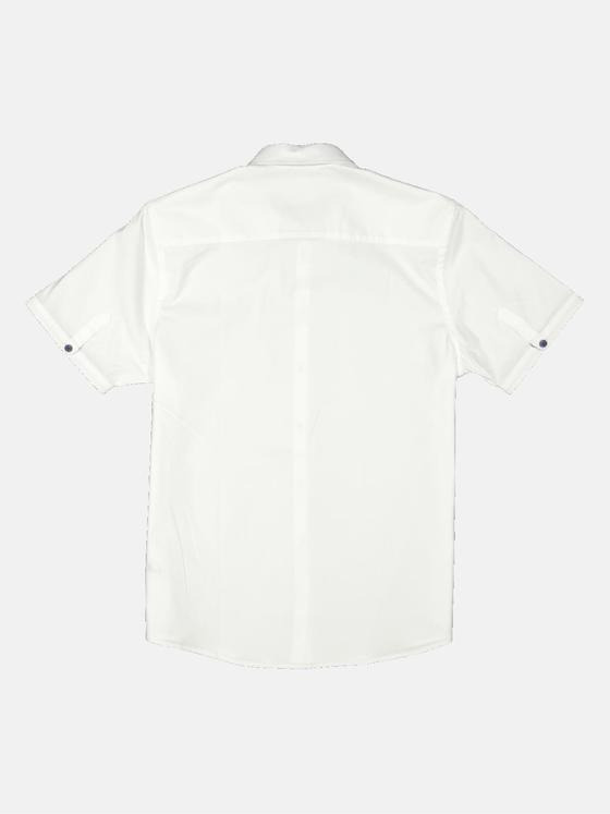 engbers Herren Kurzarm-Hemd uni Weiß 34756