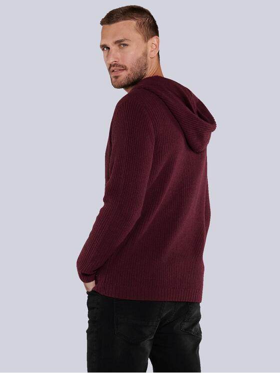 emilio adani Herren Pullover mit Kapuze Rot 35702