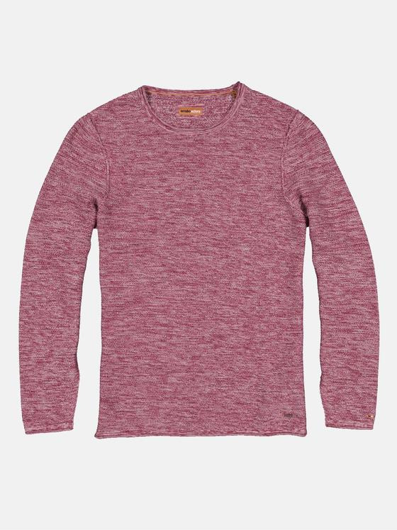 emilio adani Herren Pullover Rundhals Violett 32836