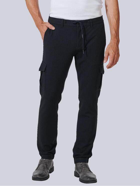 engbers Herren Cargo-Hose slim fit Blau 35221
