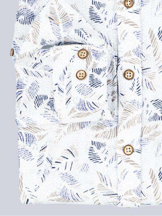 engbers Herren Langarm-Hemd gemustert Hellblau 38515