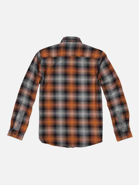 engbers Herren Langarm-Hemd kariert Orange 33652