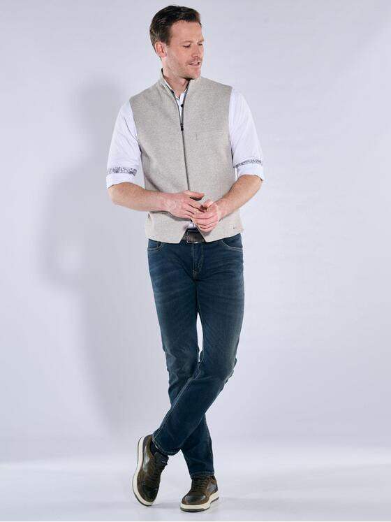 engbers Herren Sakko-Weste mit Zipper Beige 40024