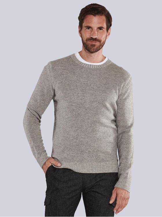 engbers Herren Pullover uni Grau 35736