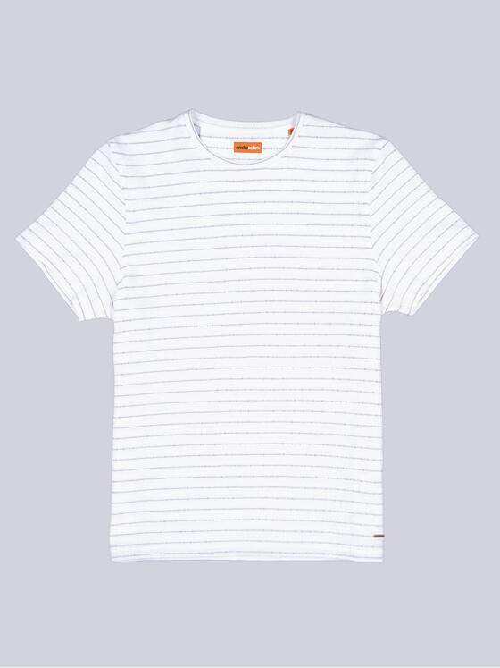 emilio adani Herren Rundhals T-Shirt Reinweiss 40462