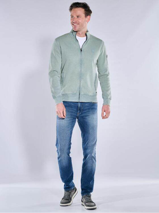 engbers Herren Sweatjacke Stehbund Mittelblau 39956