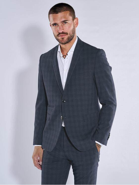 emilio adani Herren Anzug-Sakko slim fit Blau 37651