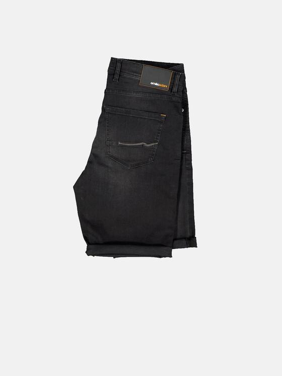 emilio adani Herren Bermuda regular Schwarz 35006