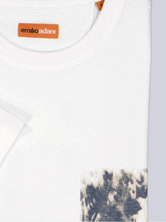 emilio adani Herren T-Shirt regular Weiß 38956