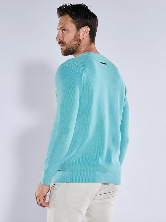 emilio adani Herren Pullover strukturiert Türkis 36702